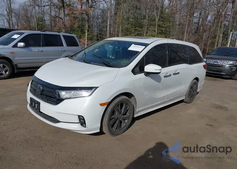 2022 Honda Odyssey Elite z USA, uszkodzony, nr VIN 5FNRL6H98NB039951
